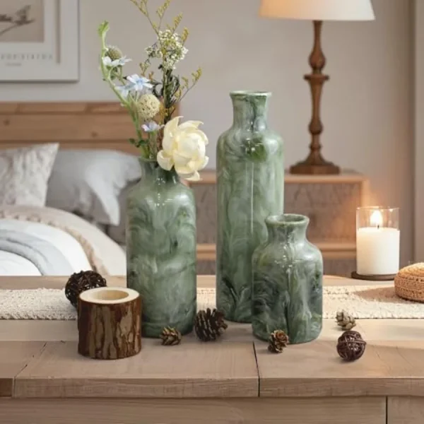 Farmhouse Resin Vase Set