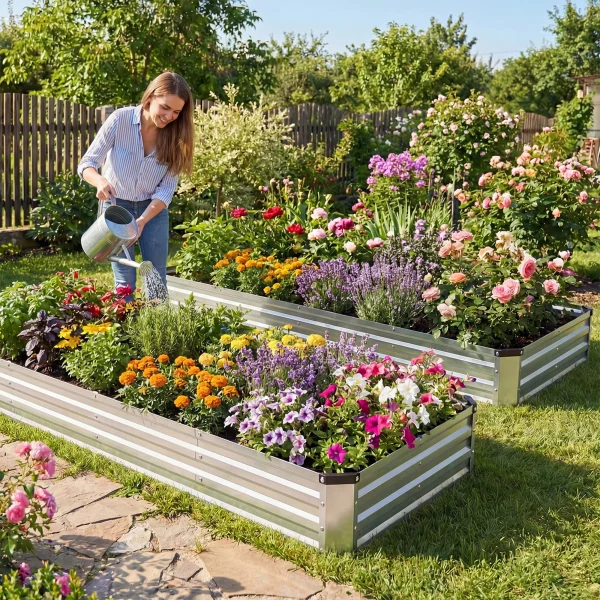 Raised Rust-Resistant Planter Box