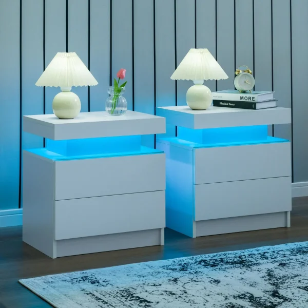 Cubehom Nightstands with 2 Drawers